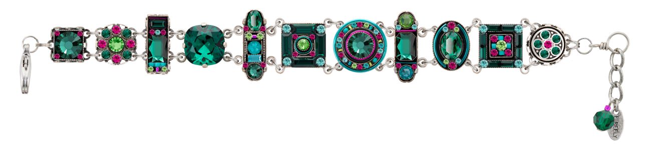 3036-EM La Dolce Vita Crystal Bracelet-Emerald