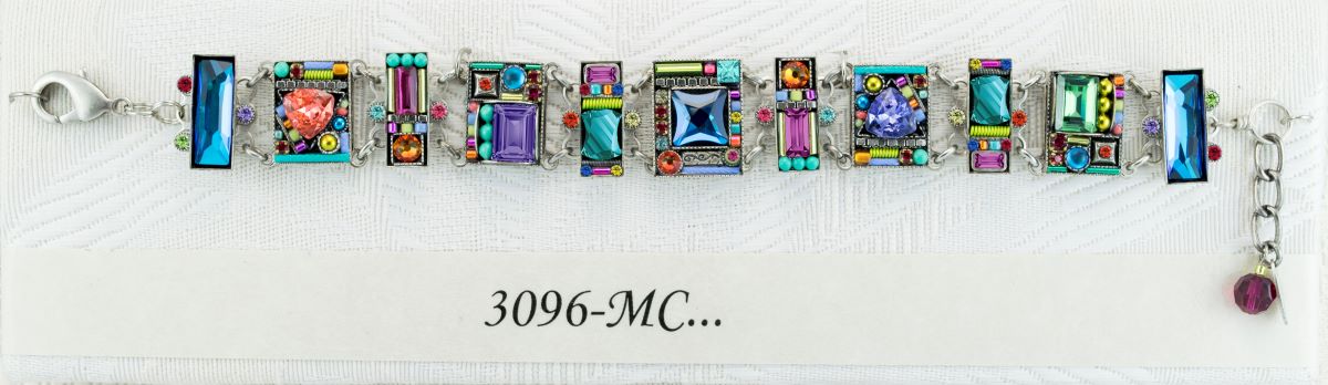 3096-MC Geometric Bracelet-Multicolor
