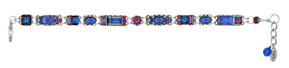 3109-SAP Milano Thin Bracelet - Sapphire