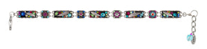 3142-MC Botanical Bar Bracelet-Multicolor
