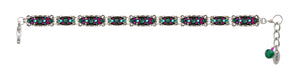 3143-EM Sparkle Thin Bracelet-Emerald