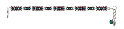 3143-EM Sparkle Thin Bracelet-Emerald