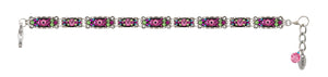 3143-ROSE Sparkle Thin Bracelet-Rose