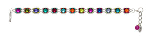 3149-MC Rainbow Thin Bracelet Med.-Multicolor