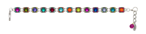 3148-MC Rainbow Thin Bracelet Small-Multicolor