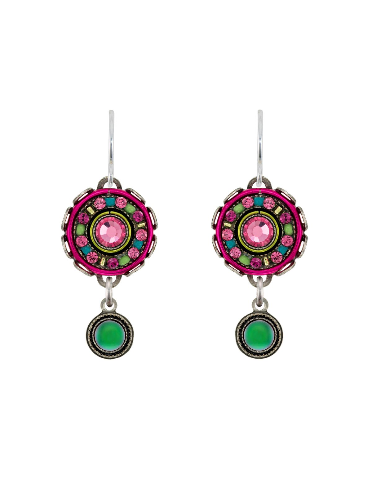 6827-ROSE La Dolce Vita Small Round Earrings-Rose