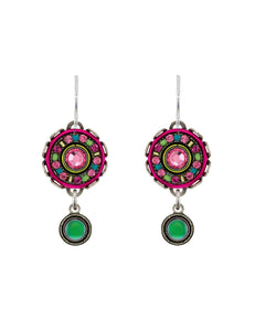 6827-ROSE La Dolce Vita Small Round Earrings-Rose