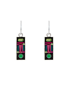 7477-ROSE La Dolce Vita Rectangle Earring-Rose