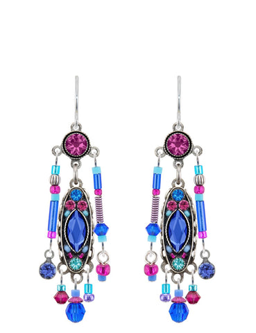 7844-SAP Milano Elaborate Earring-Sapphire