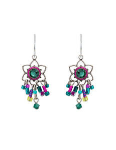 7867-EM Light Medium Earrings-Emerald