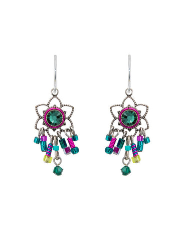 7867-EM Light Medium Earrings-Emerald