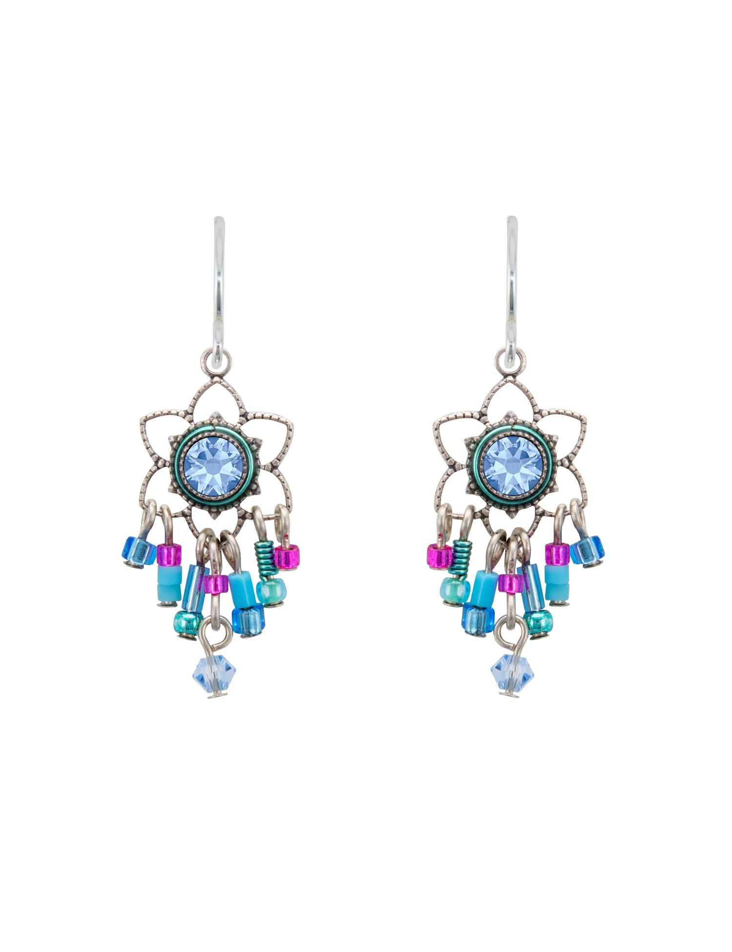 7867-LB Light Medium Earrings-Light Blue