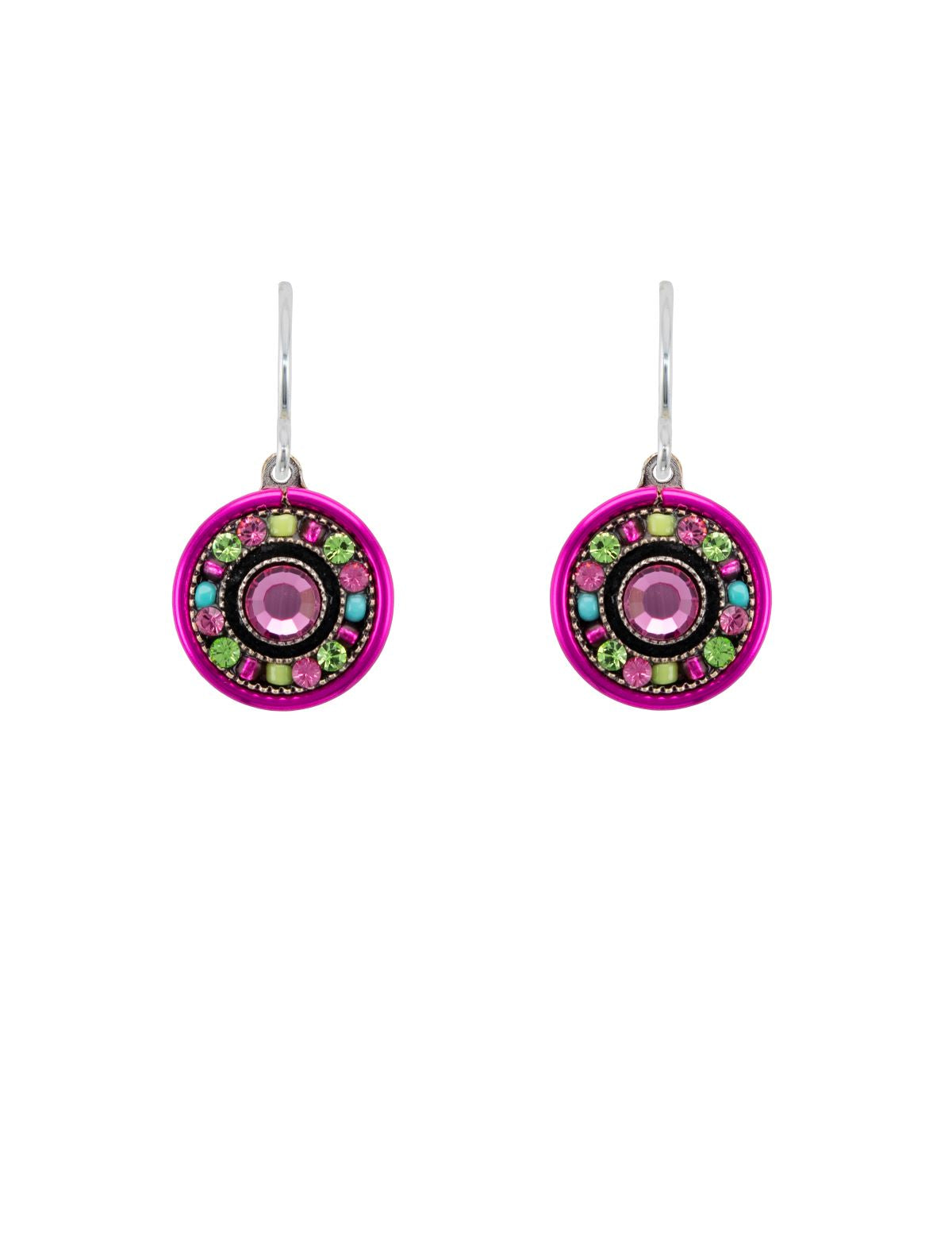 7896-ROSE Petite Dolce Vita Round Earrings-Rose