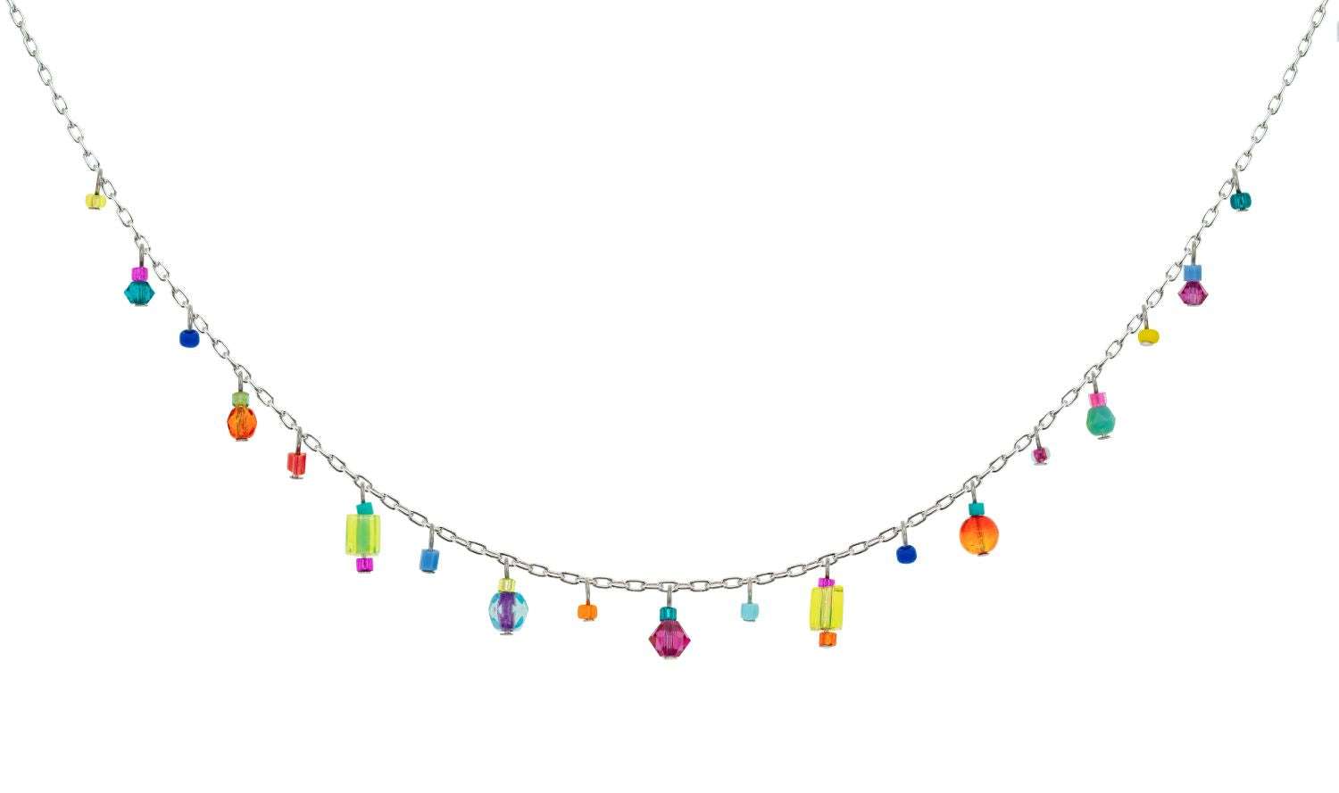 8225-MC Delicate Necklace-Multi Color