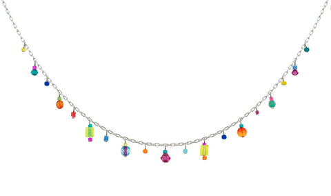 8225-MC Delicate Necklace-Multi Color