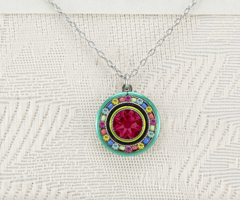 8421-MC La Dolce Vita Round Pendant-Multi Color