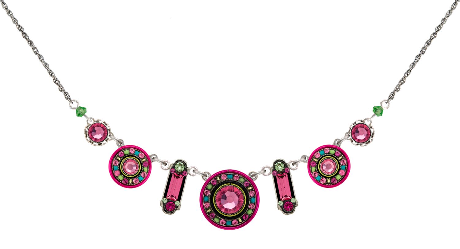 8506-ROSE La Dolce Vita Mix Necklace-Rose