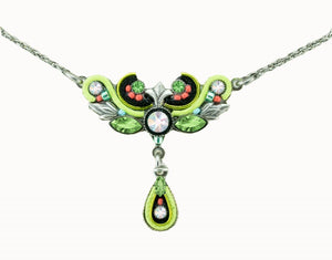 8599-LIME Art Nouveau Necklace- LIME