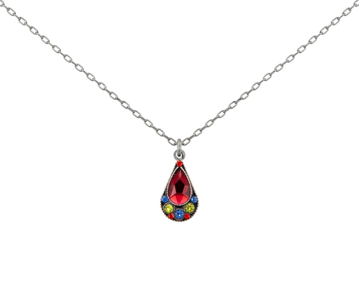 9051-SR Simple Drop Pendant-Scarlet