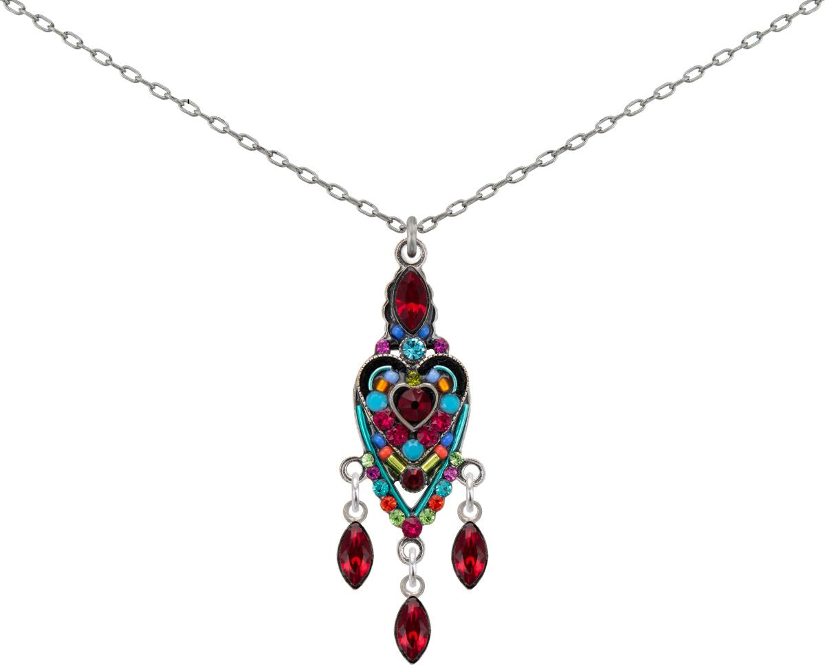 9069-MC Hearth Enlongated Pendant-Multicolor