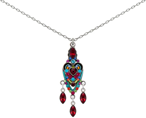 9069-MC Hearth Enlongated Pendant-Multicolor