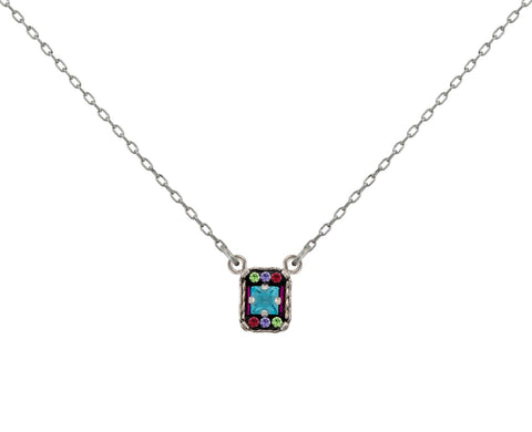 9088-MC Duchess Petite Pendant Necklace-Multicolor