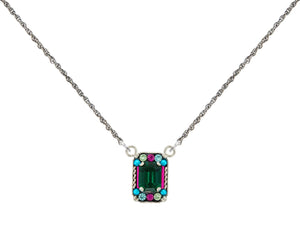 9089-EM Duchess Small Pendant Necklace-Emerald