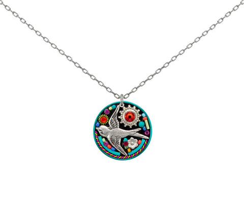 9112-MC Paloma Round Pendant-Multicolor