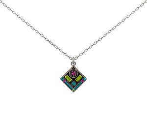 9121-CG-Architectural Diamond Pendant-Citrus Green
