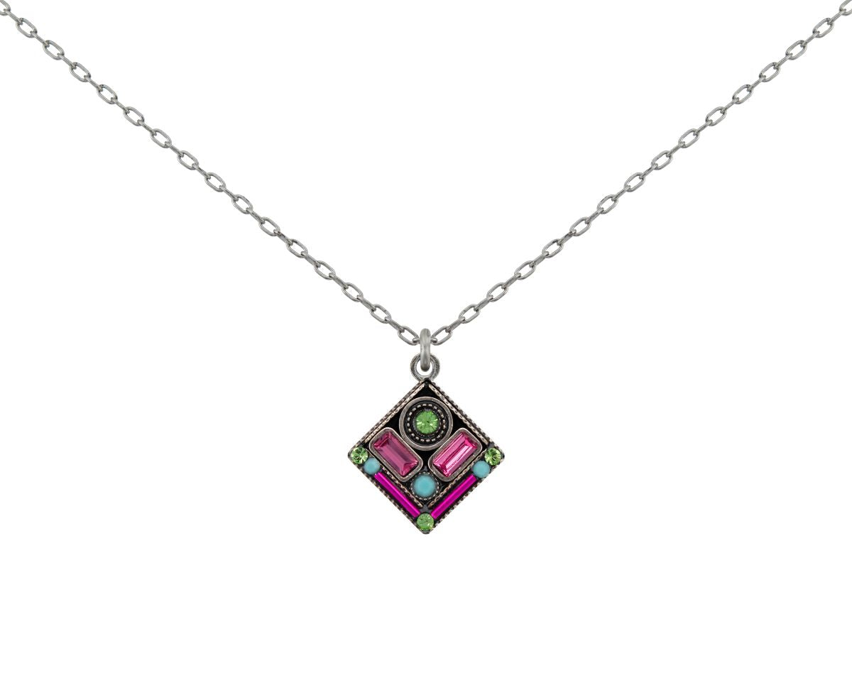 9121-ROSE Architectural Diamond Pendant-Rose