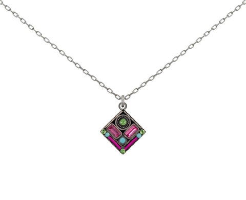 9121-ROSE Architectural Diamond Pendant-Rose