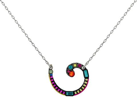 9157-MC Spiral Pendant-Multicolor