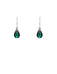 E191-EM Petite Drop Earrings -Emerald