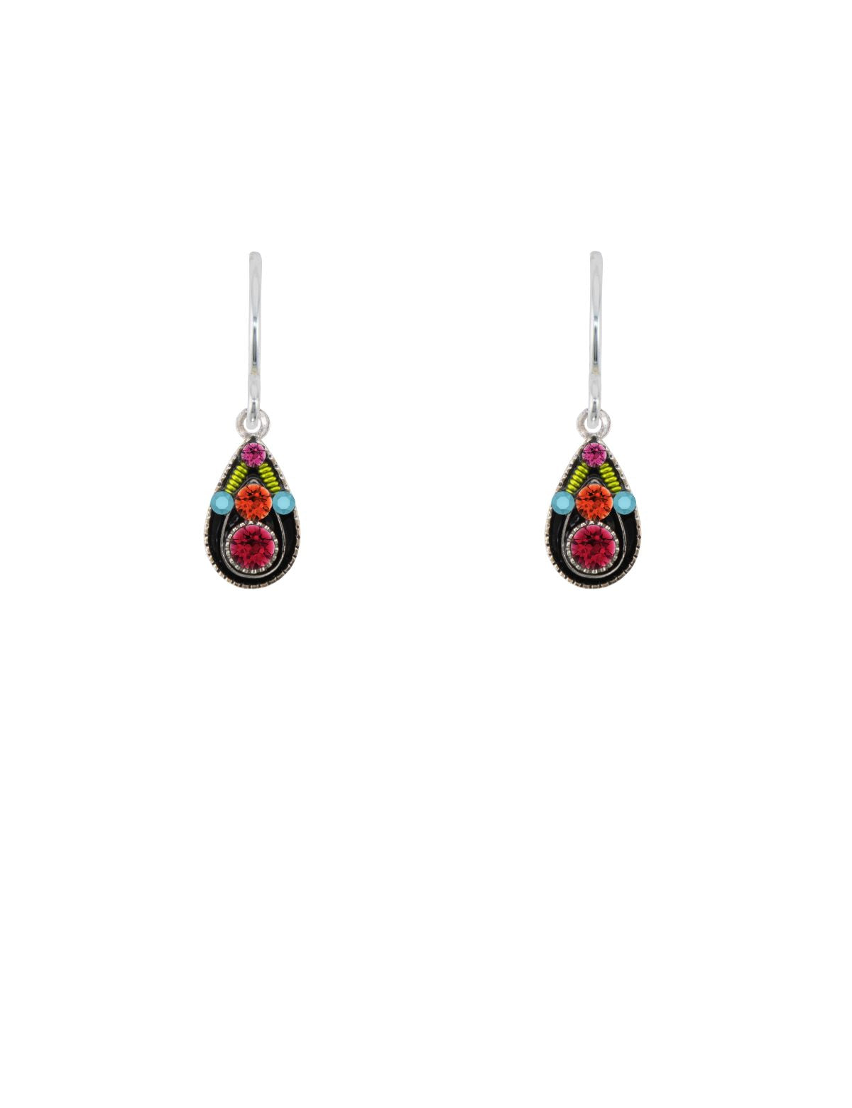 E263-MC Petite Drop Earring-Multicolor