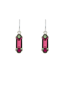E274-ROSE La Dolce Vita Columnar Earrings-Rose