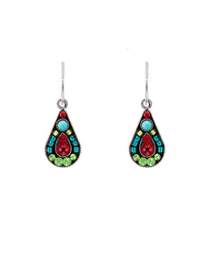 E276-SAP Raindrop Earrings- Sapphire