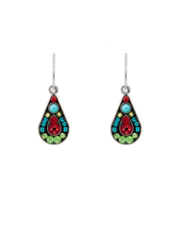 E276-SAP Raindrop Earrings- Sapphire