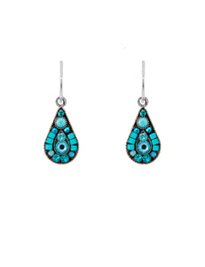 E276-TURQ- Raindrop Earrings-Turquoise