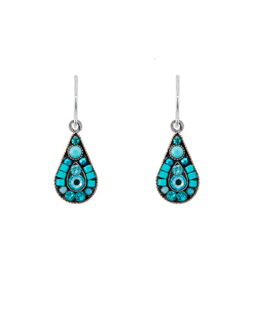 E276-TURQ- Raindrop Earrings-Turquoise