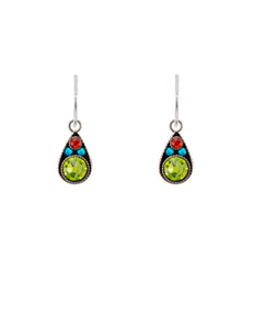 E290-MC Domas Drop Earrings-Multicolor