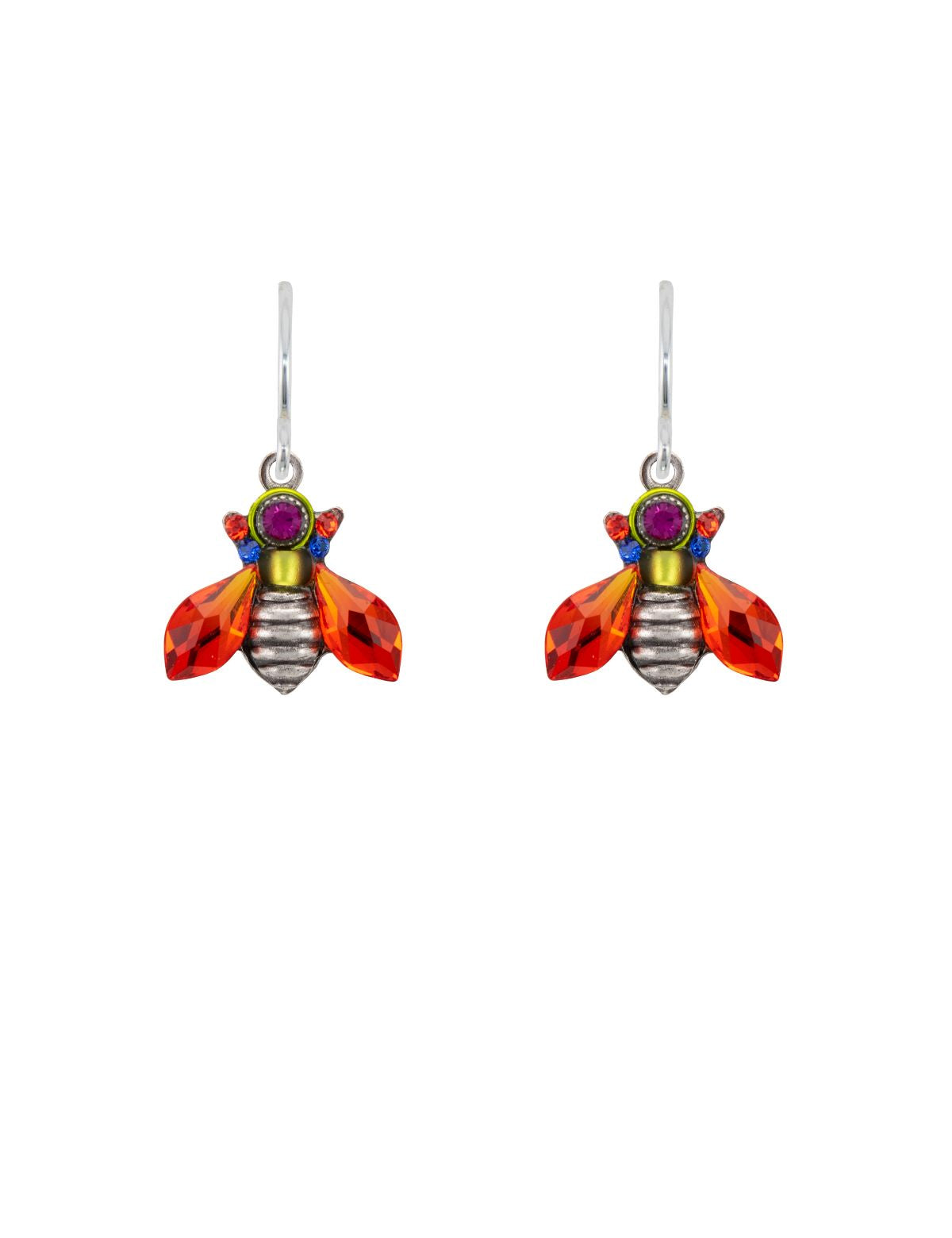 E335-MC Bee Earrings-Multicolor