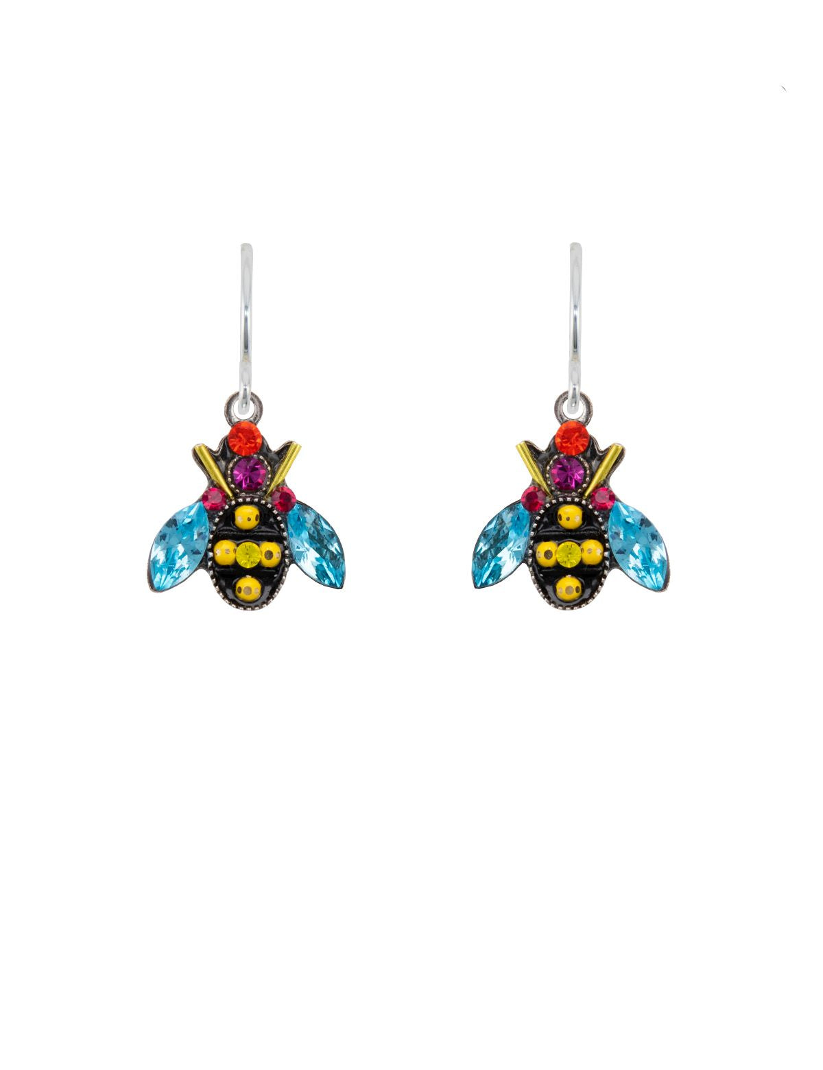 E337-MC Bee Earrings-Multicolor