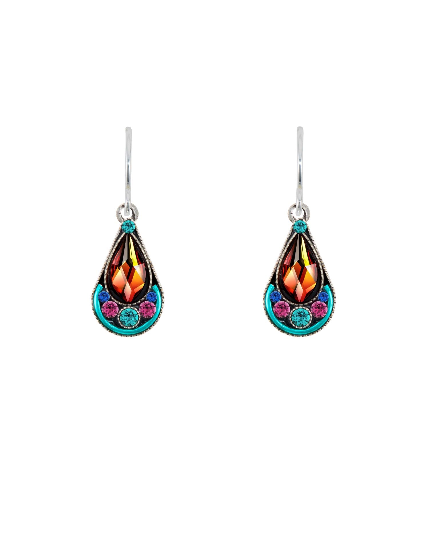 E345-MC Contessa Drop Earrings-Multicolor