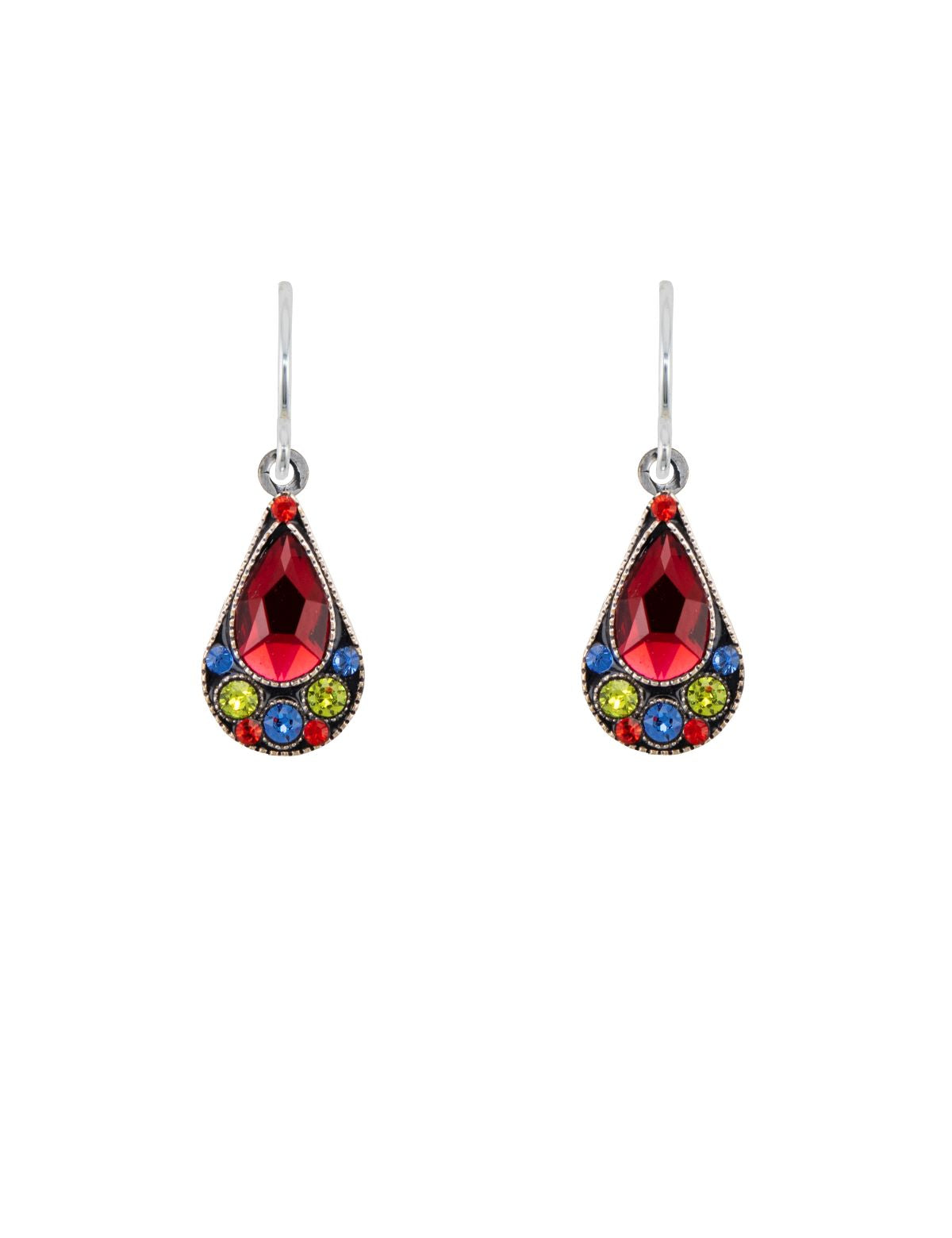 E360-SR Simple Drop Earring-Scarlet
