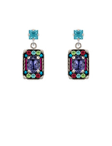 E364P-MC Duchess Medium Earringa w/Post-Multicolor