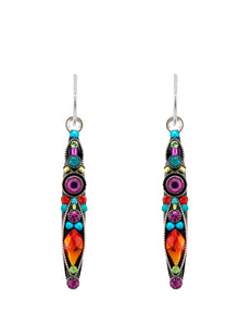 E386-MC Linear Earrings-Multicolor