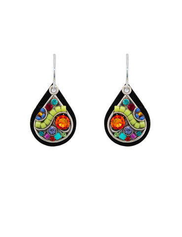 E410-MC Drop Earrings-Multicolor