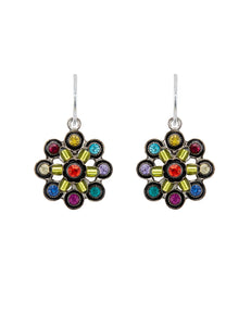E413-MC Mandala Earrings-Multicolor