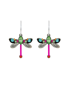 E431-PER Dragonfly Earring-Peridot