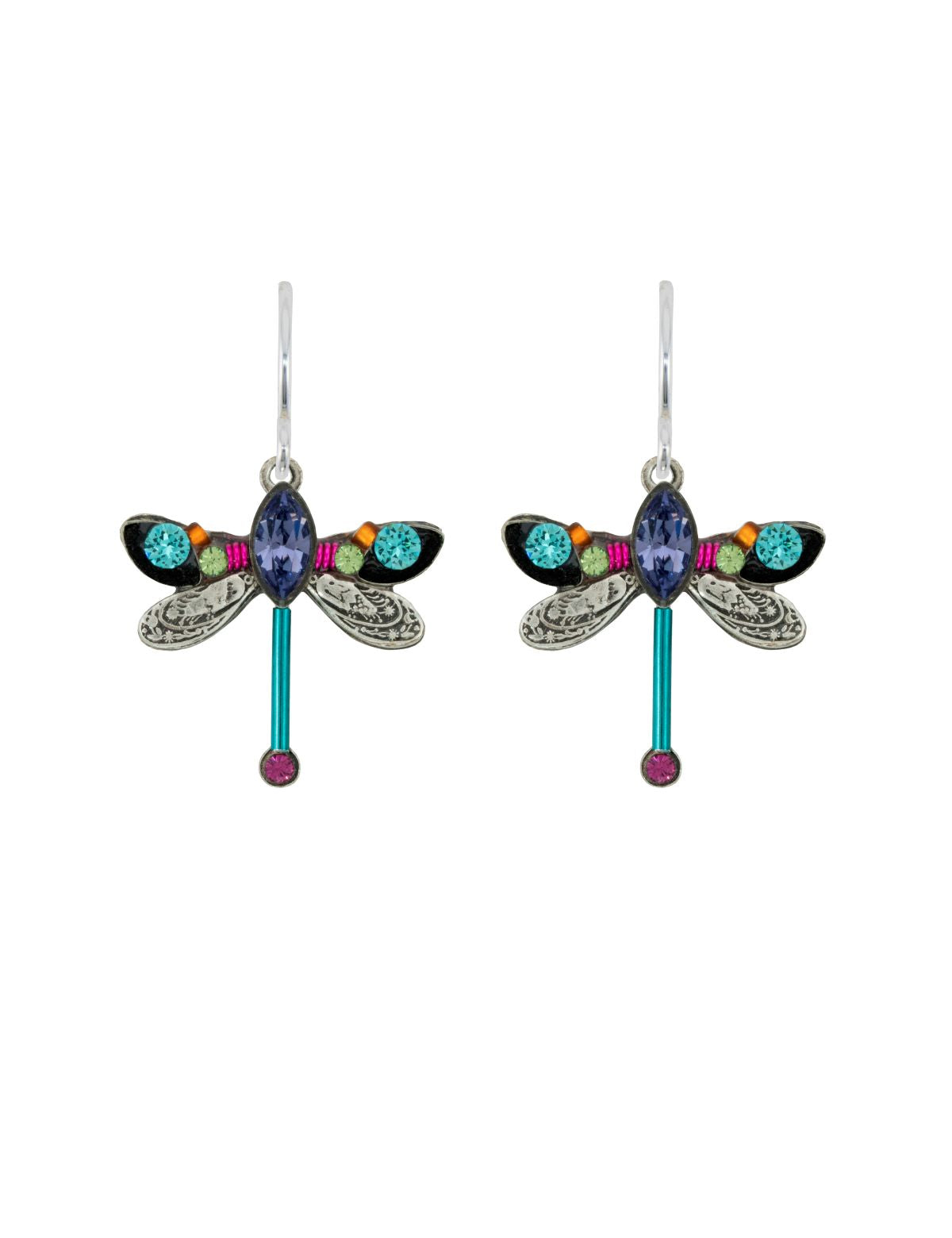 E431-TZ Dragonfly Earring-Tanzanite